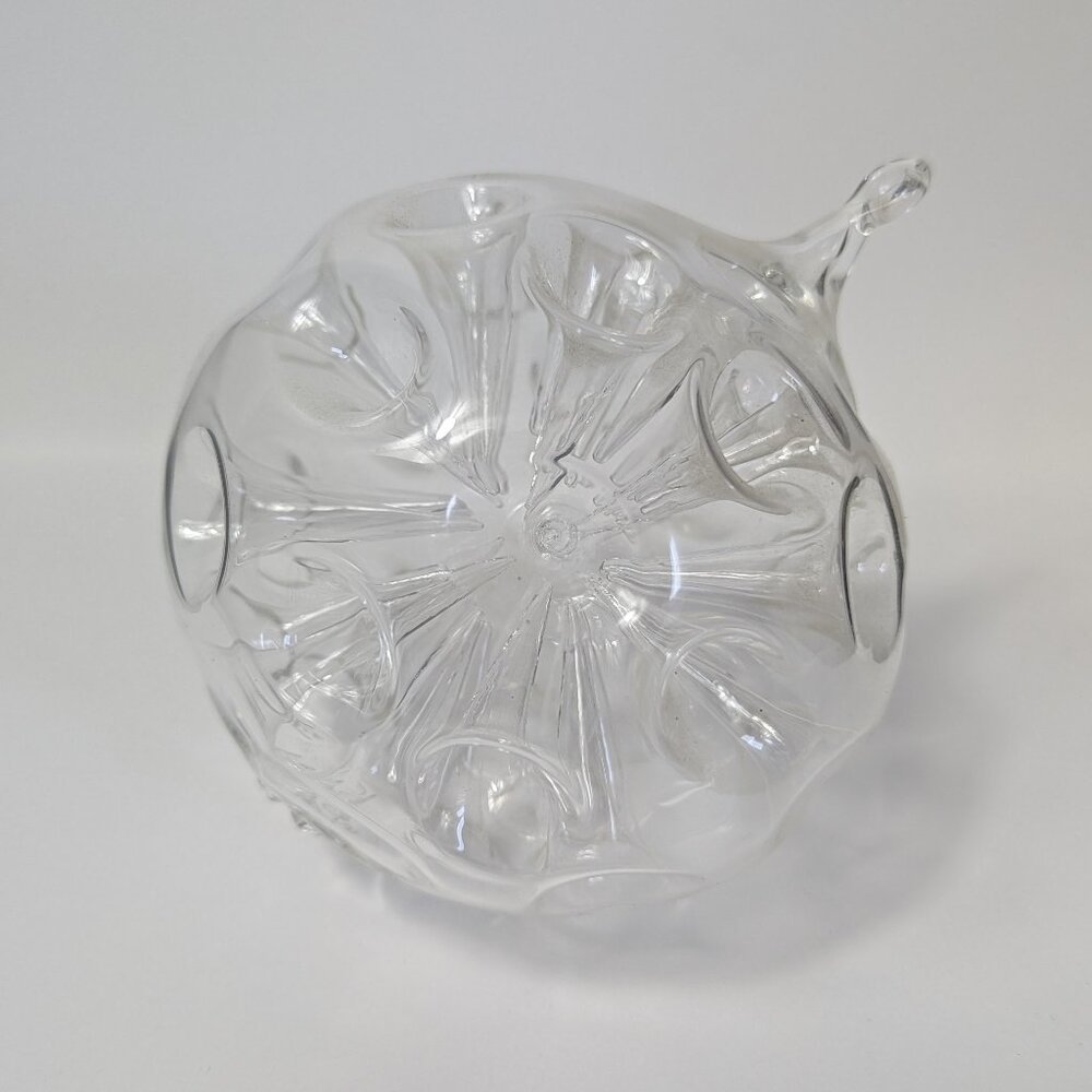 Frabel Studio 4" Clear Glass Art Ornament Dated 2002 Signed SW